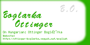 boglarka ottinger business card